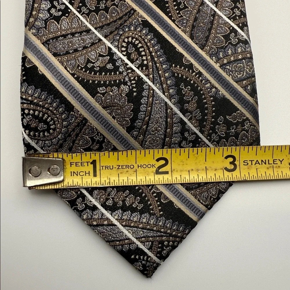 Men’s vintage Pronto Uomo Platinum Tie 100% silk Business,Formal, Office